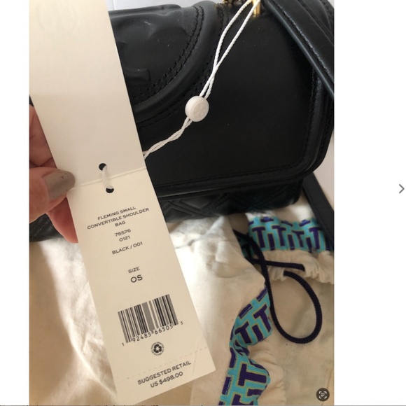 Tory Burch Fleming Small Quilted Leather Convertible Shoulder Bag - Picture 10 of 14